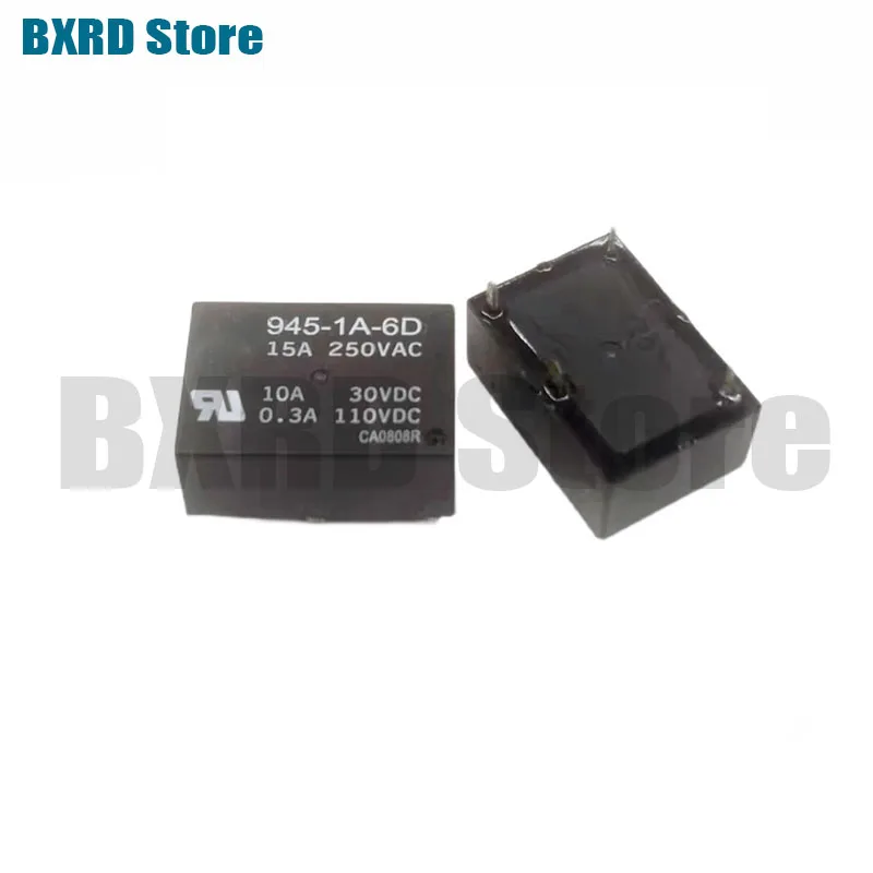 10 шт./лот 100% оригинал: 945-1A-6D 6VDC 15A 4 контакта