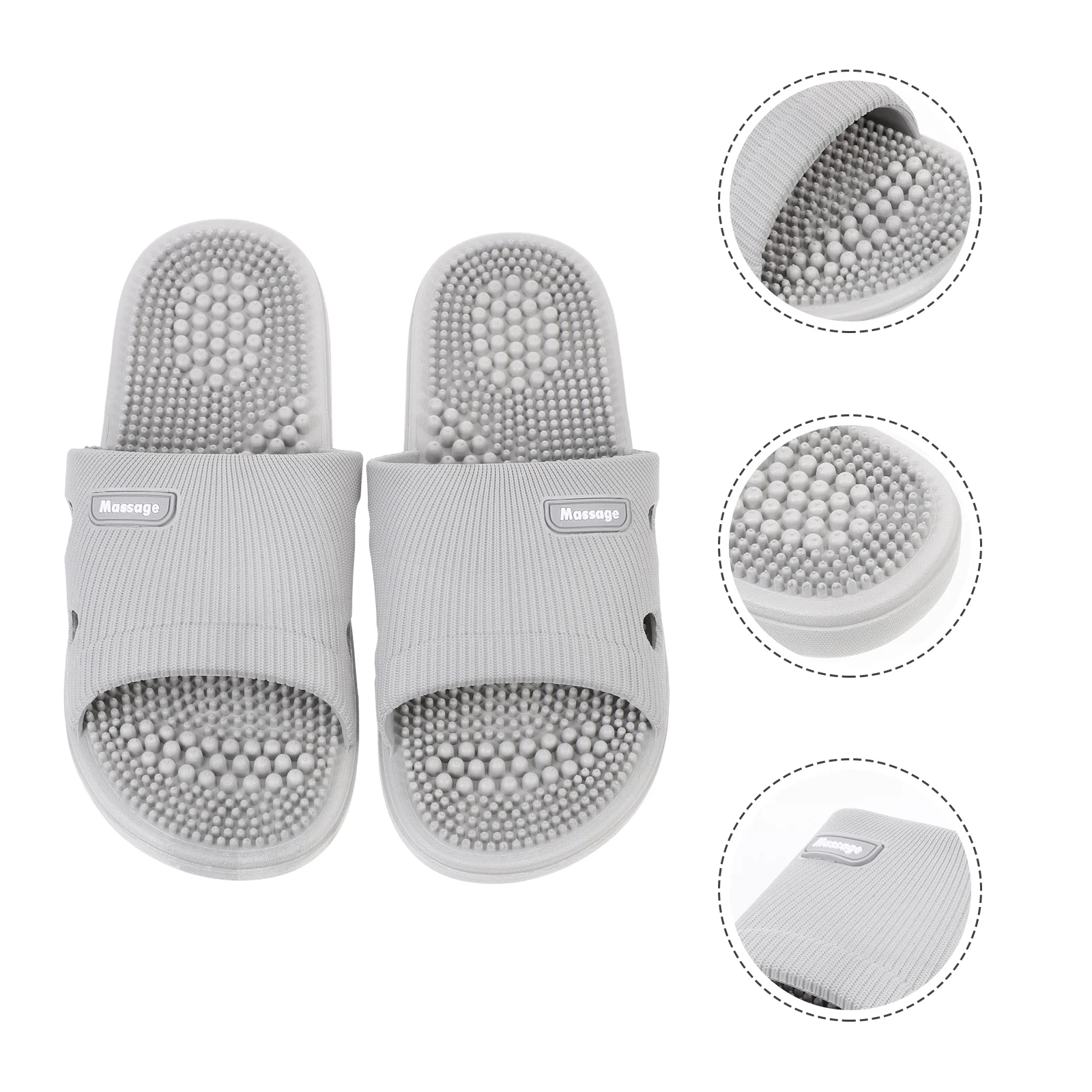 

Men's House Slippers Foot Massage Breathable Simple Household Indoor Showing Casual Pvc Spring Summer Women