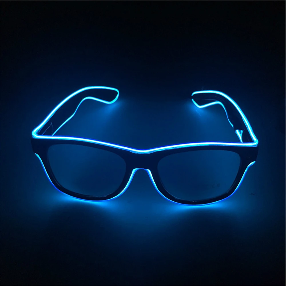 

LED Glasses Neon Party Flashing Glasses Glowing Luminous Glasses Novelty Gifts Glow Sunglasses Bright Light Supplies Party Props