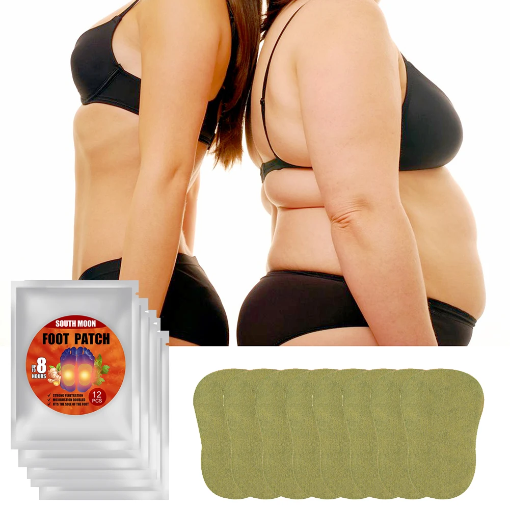 

60pcs Self Heating Foot Detox Patches Relieve Stress Help Sleeping Body Toxins Cleansing Weight Loss Foot Care Ginger Detox Pad