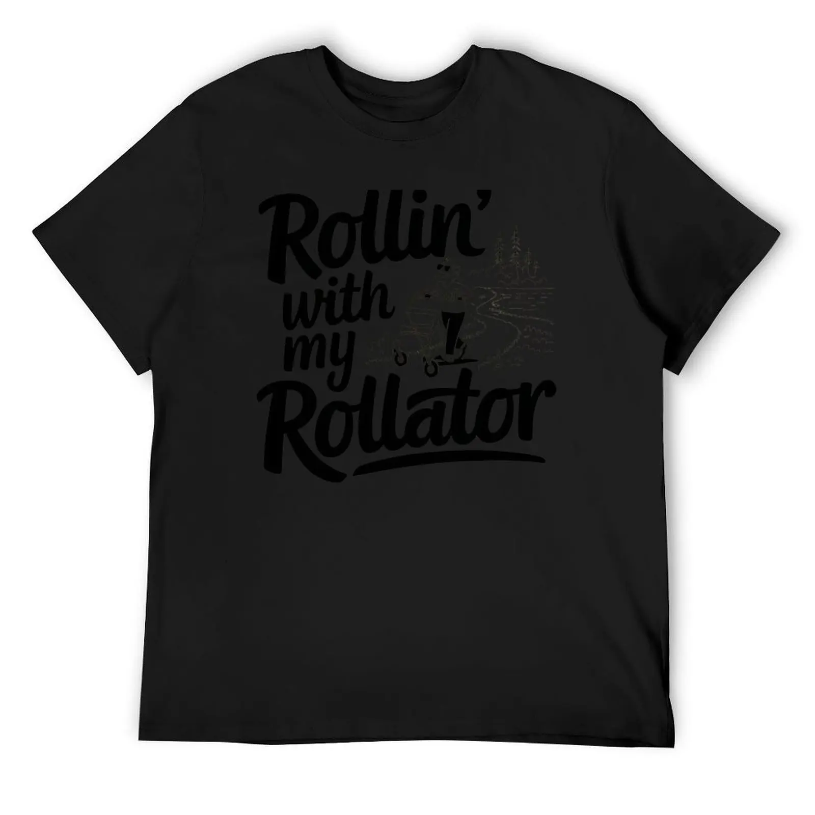 Футболка Rollin' With My Rollator Хлопок