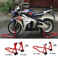 honihll motorcycle full set front rear wheel support stand auto motorbike wheel support frame for wheel tire repairing tool