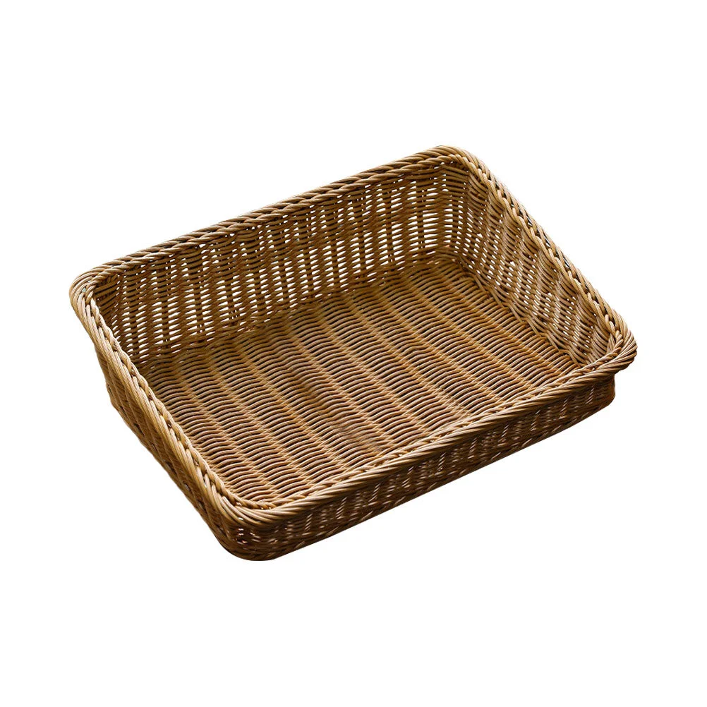 

Menu Basket Japanese Storage Hand-woven Flower Simple Handmade Food Serving Tray