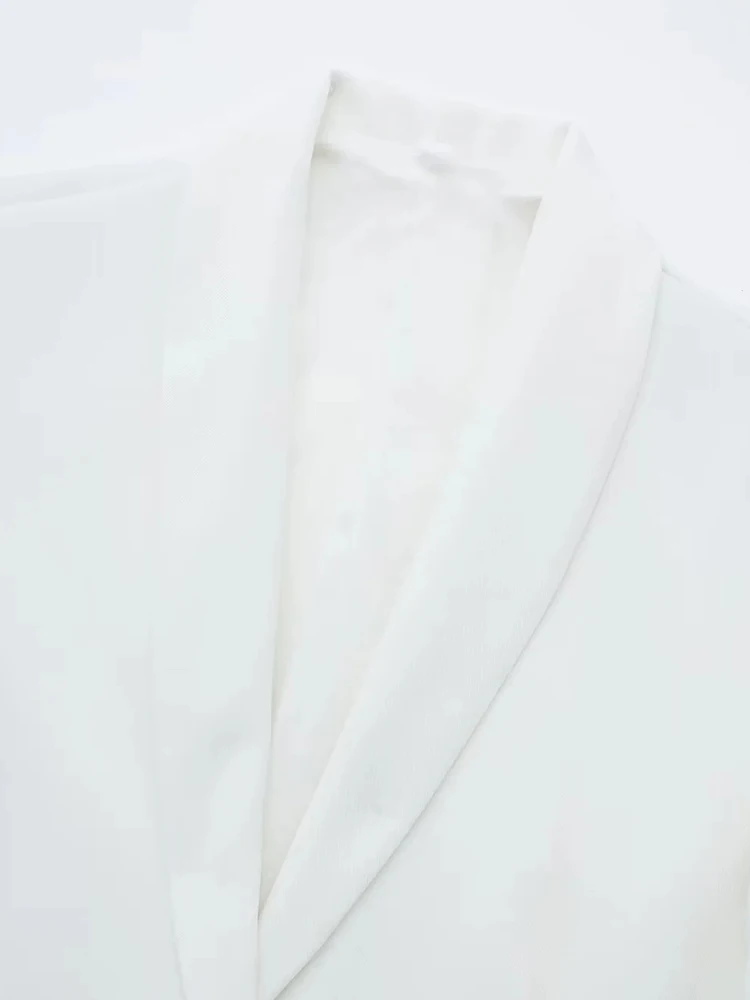 PAILETE Women 2023 fashion with feathers straight blazer coat vintage long sleeve flap pockets female outerwear chic veste femme