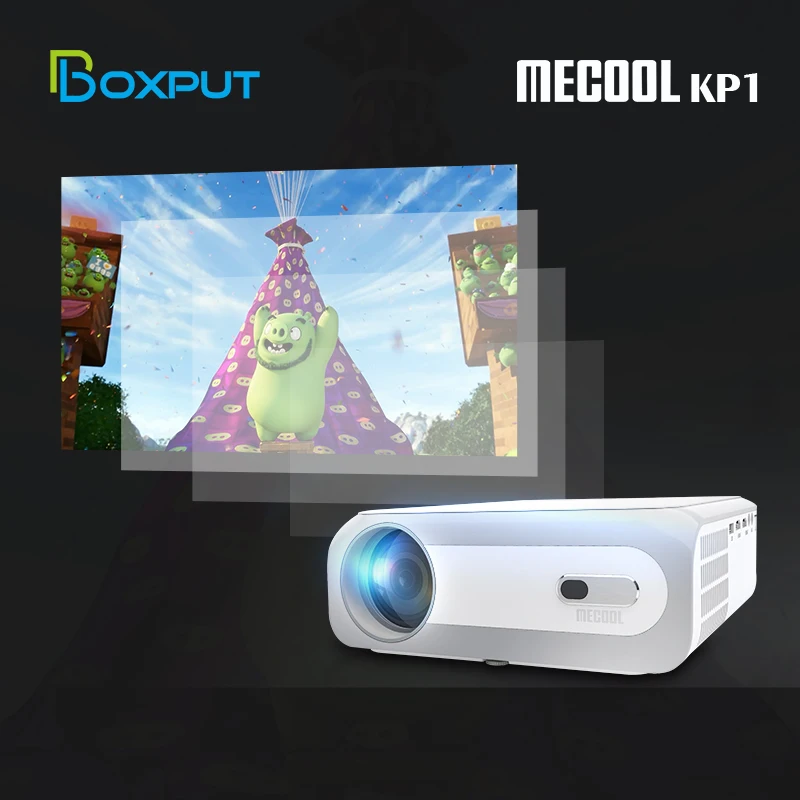 

MECOOL KP1 Projector Home Theater 1080P FULL HD 14000 Lumens Display Device for Home and Movie 5'' LCD Screen Portable Proyector