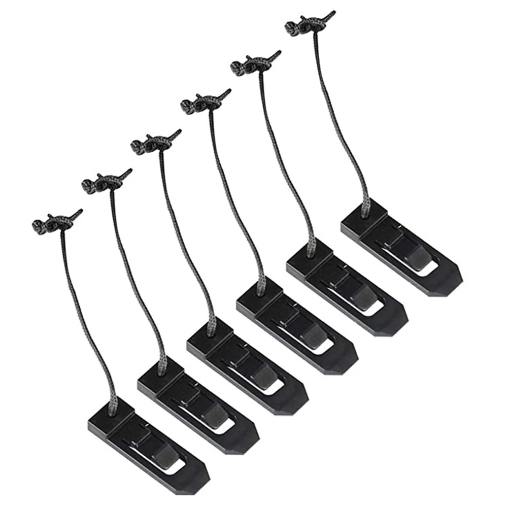 

6pcs Paddleboard Lock ClipBuckle Plug Longboard Surfing Fins Clip Outdoor Beach Surfing Inflatable Surfboards Accessories