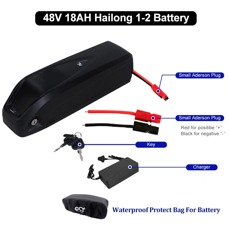 Аккумулятор для электровелосипеда Hailong Samsung 18650 комплект элементов 52 в 14 а/ч 48 36 12