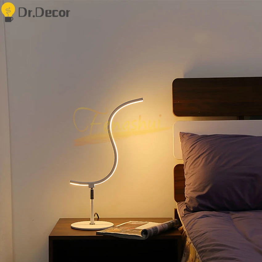 

Modern Simple LED Table Lamp Nordic Special-shaped Table Light Lighting Bedroom Bedside Desk Light Indoor Lighting Desk Lamp