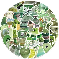 103050pcs green theme simple mood stickers for toys luggage laptop ipad skateboard mobile phone stickers wholesale