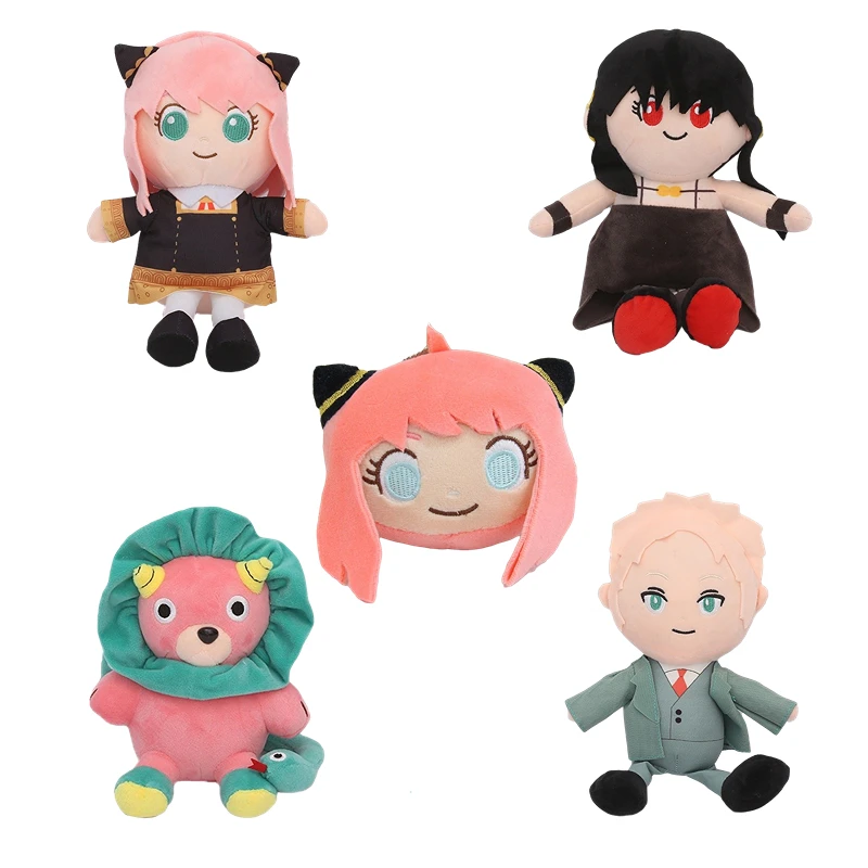 

Hot Anime Spy X Family Anya Plush Toys Cartoon Loid Forger Yor Forger Chimera Stuffed Plushie Dolls Anya Pendant for Kids Gift