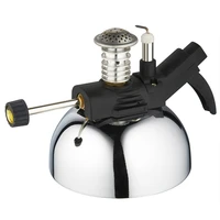 mini outdoor gas filled portable gas burner for making tea and coffee mocha pot heating bunsen burner camping accessories