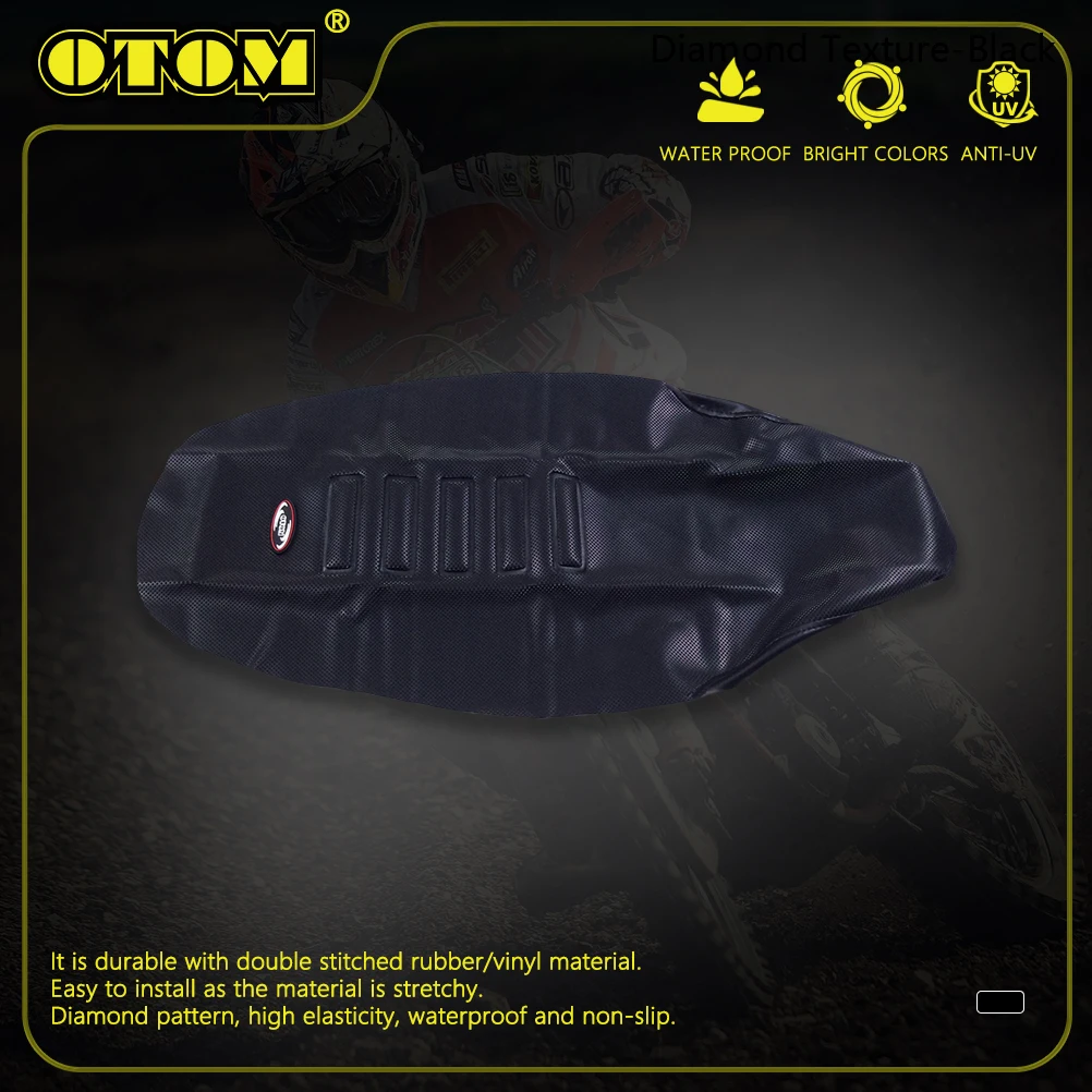 

Чехлы на сиденья мотоцикла OTOM, нескользящие толстые частицы, водонепроницаемые, высокая эластичность для велосипедов HONDA YAMAHA KAWASAKI SUZUKI