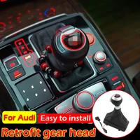 For Audi A6 C6 C8 3 RS Q3 C7 C7 A4 A5 SQ 5 Led Gear Knob Gearbox Handle Gear Shift Knob Head Gear Stick Shift Car Accessories