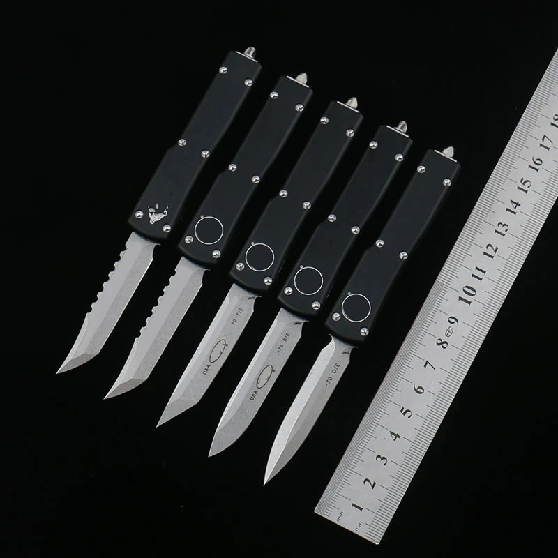 

MiRo-Black X70 Pocket Knife Utility EDC Tools Kitchen Knives 6061-T6 Aviation Aluminium Alloy D2 MT
