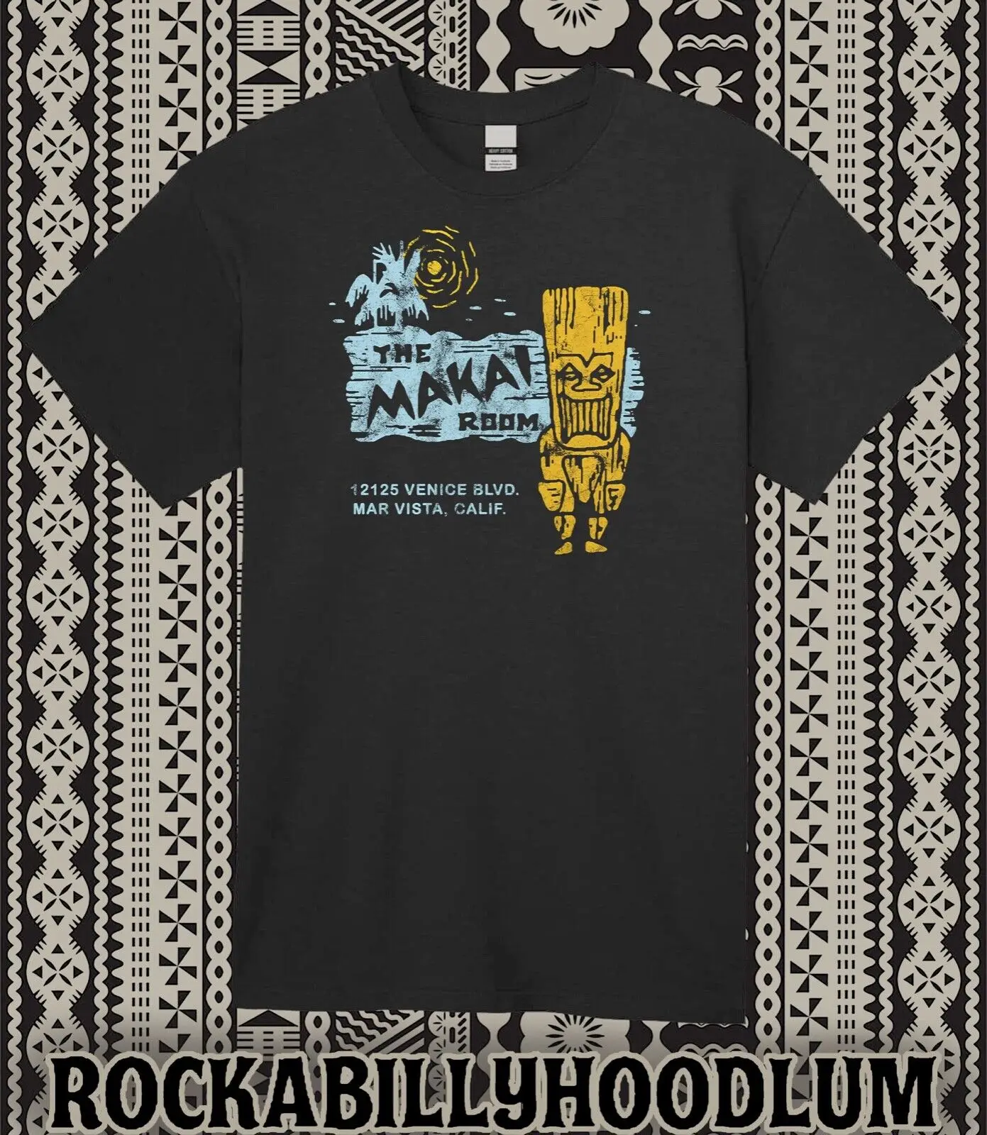 Ретро-футболка Tiki кружка для ресторана Grog Bar Makai Room Mar Vista CA