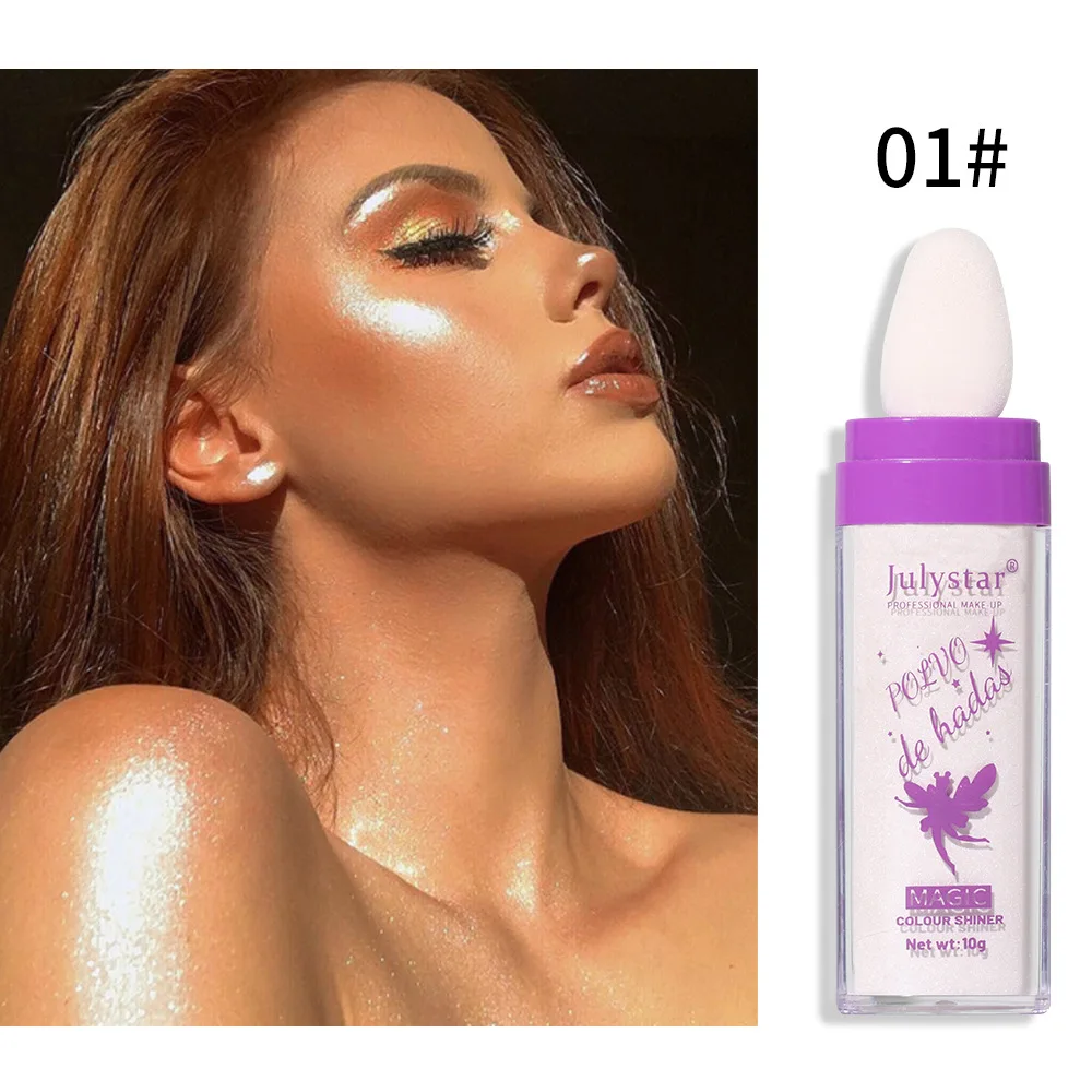 New White Moonlight Highlighter Powder Polvo De Hadas Glitter Powder Shimmer Contour Powder for Face Body Highlight Makeup 6 New White Moonlight Highlighter Powder Polvo De Hadas Glitter Powder Shimmer Contour Powder for Face Body Highlight Makeup 6