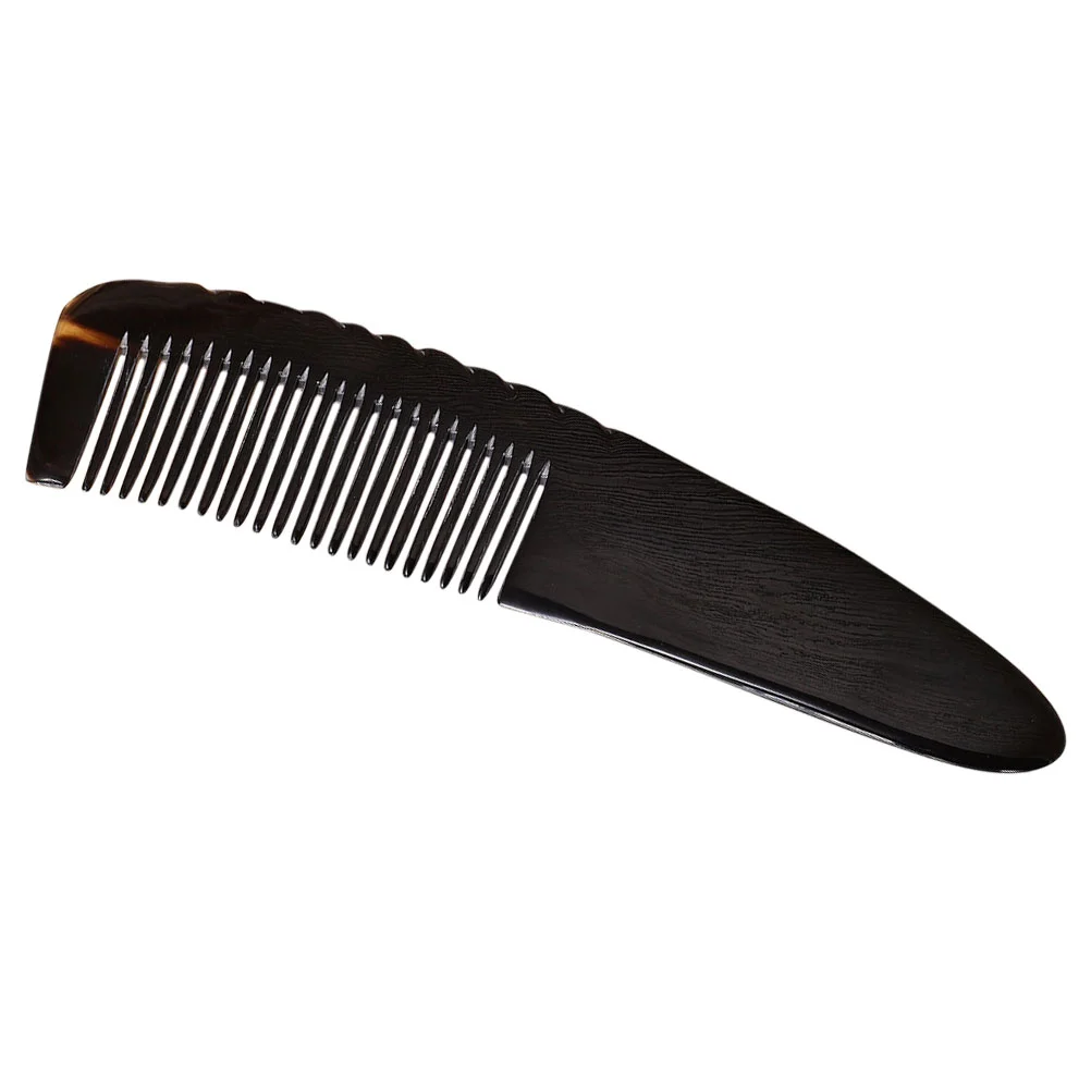 Рогная расческа щетка для усов буйвола выпрямитель быка массаж кожи головы