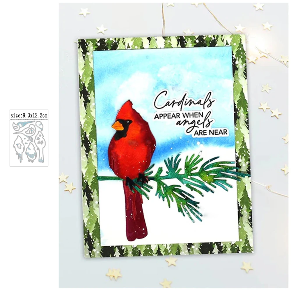 

Metal Cutting Dies 2022 New Christmas Bird Scrapbooking Supplies Craft Card Making Album Embossing Papel Mold Stencil