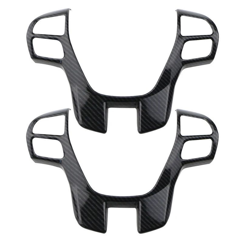 

2 шт., наклейки на руль автомобиля, из углеродного волокна