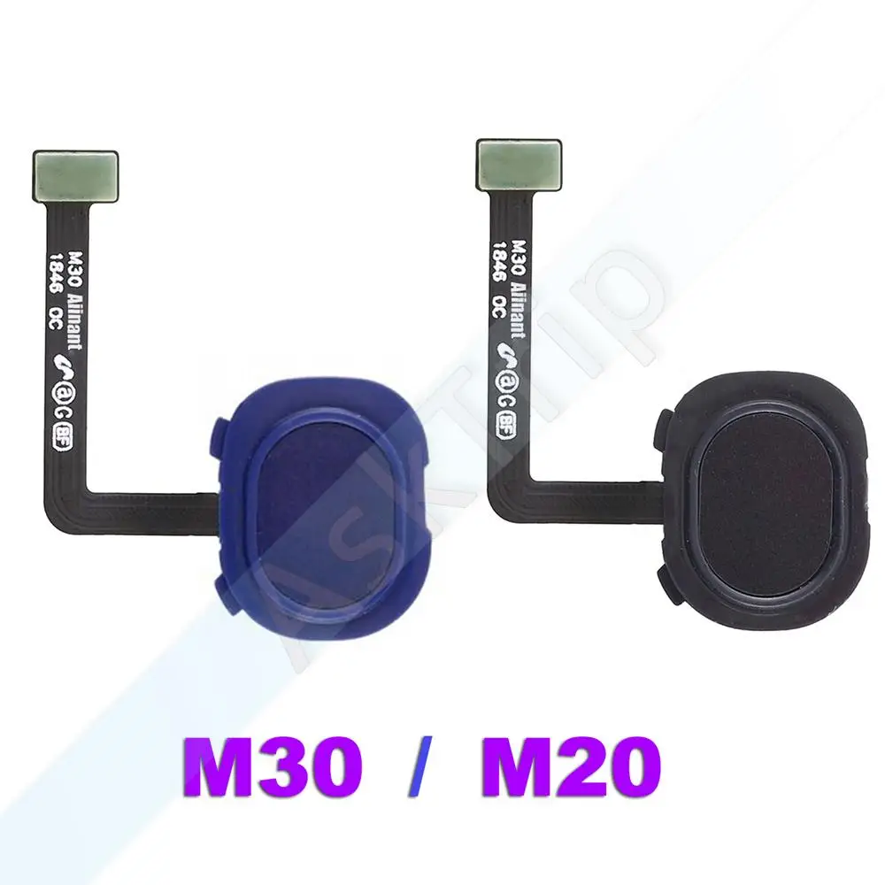 Оригинальный сканер отпечатков пальцев для задней панели телефона с гибким кабелем для Samsung Galaxy M20 M30 A40s M305F M205F запчасти