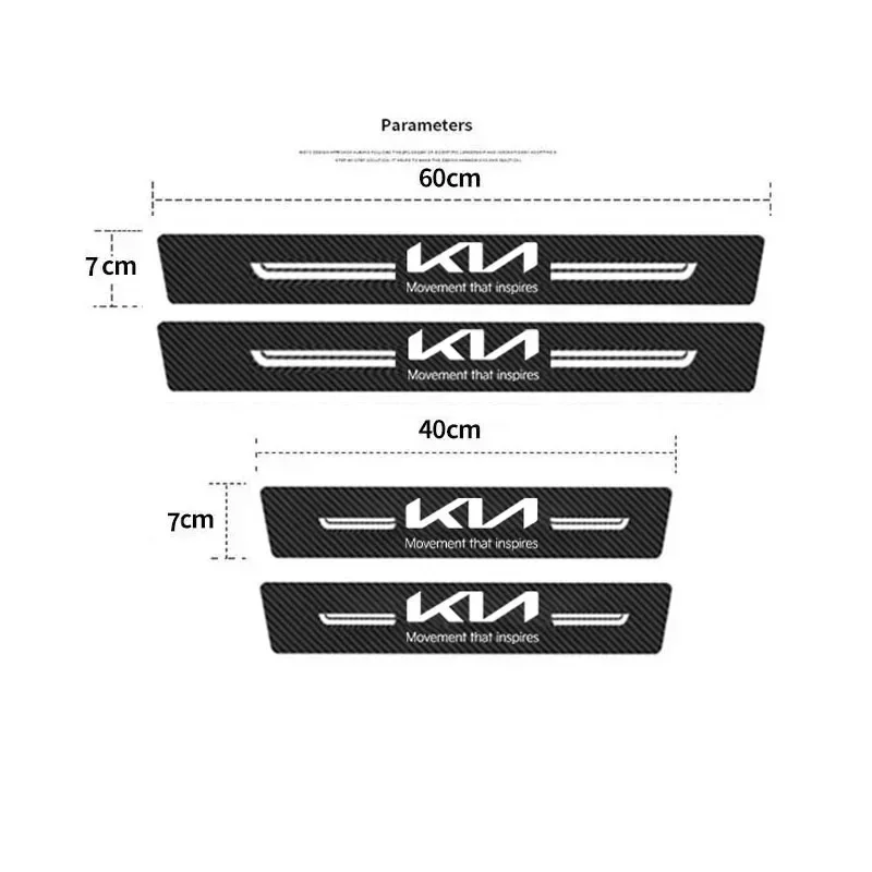 Защитные наклейки на задний багажник автомобиля для KIA Logo Sorento Ceed Sportage K3 K4 Stonic RIO