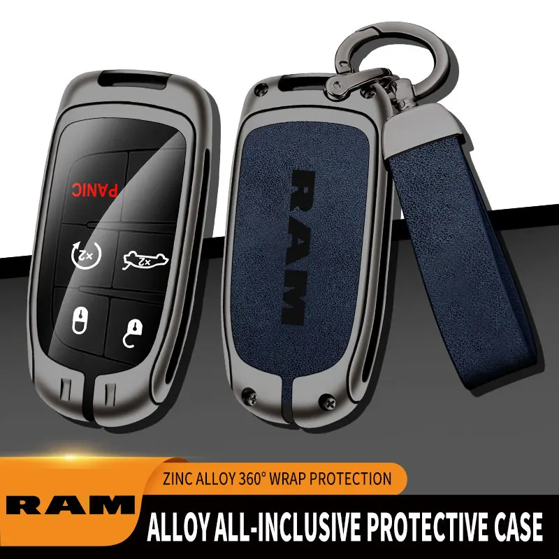

Zinc Alloy Car Key Cover For Dodge RAM Remote Control Protector RAM 1500 2500 3500 For Dodge Car Key Case Car Accessories