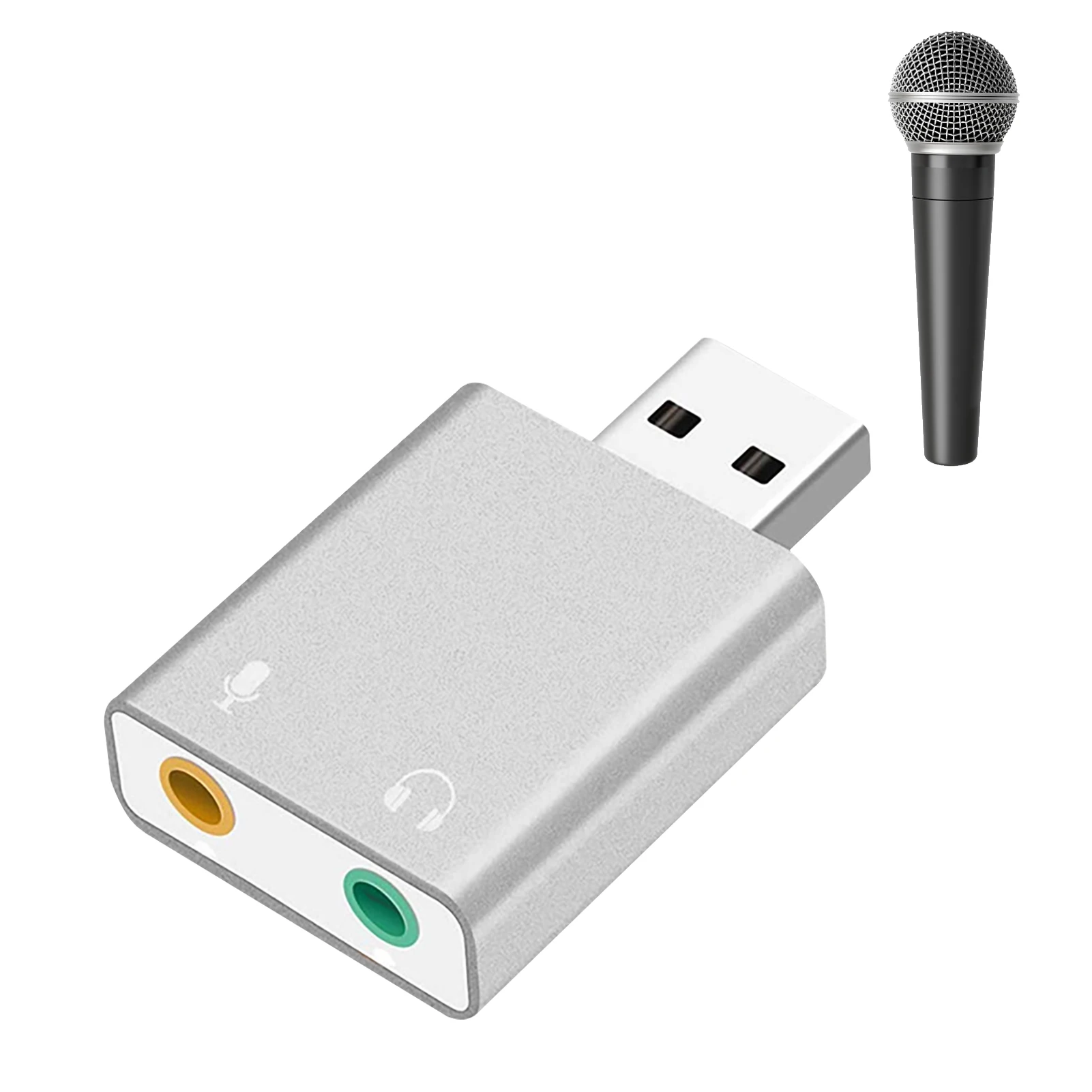 

External USB Sound Card USB Soundcard Stereo For Laptop Computer PC USB Sound Card Mic Speaker Earphone Audio Interface Adapter