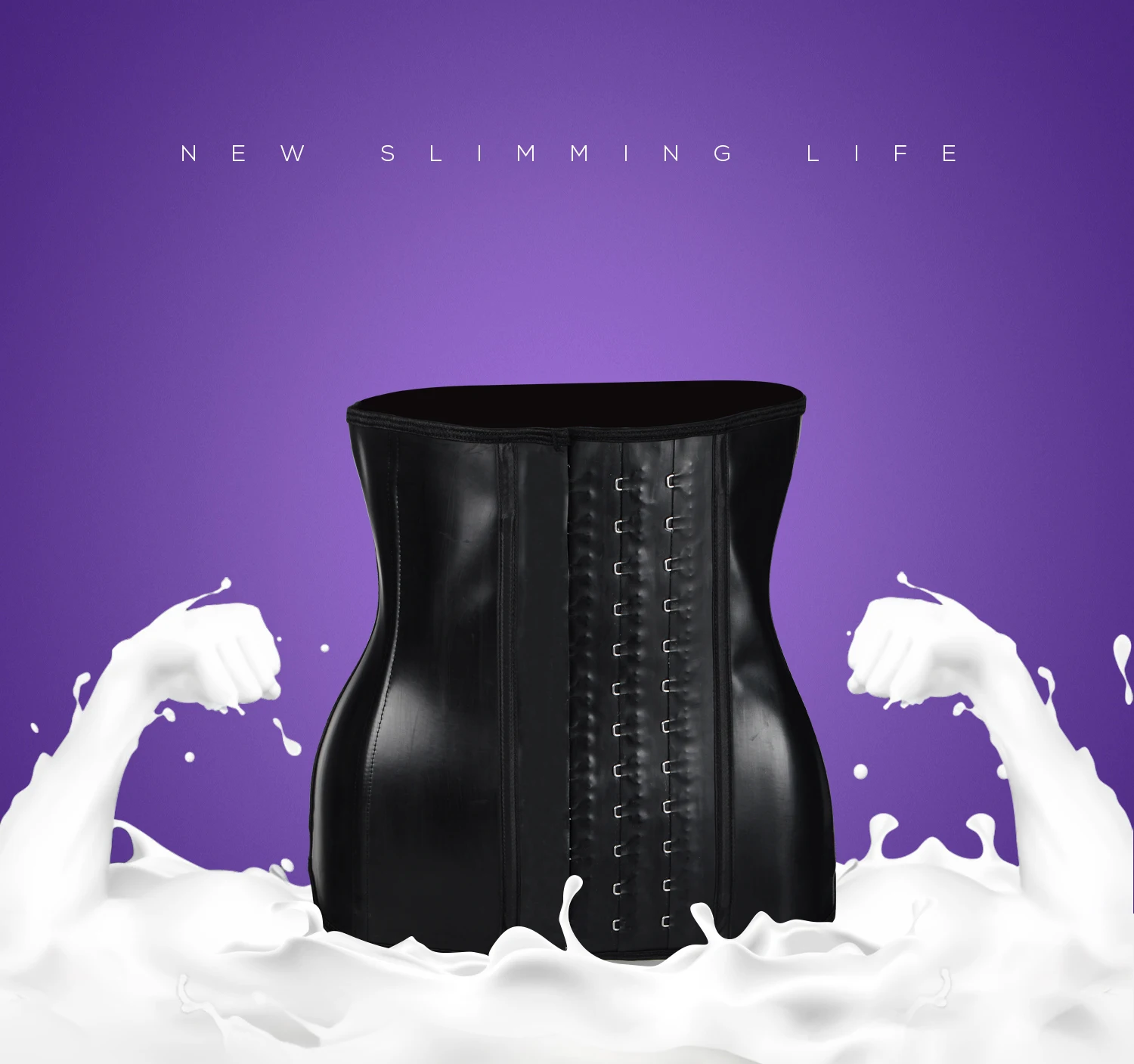 Латексный тренировочный пояс для похудения моделирующий коррекции фигуры