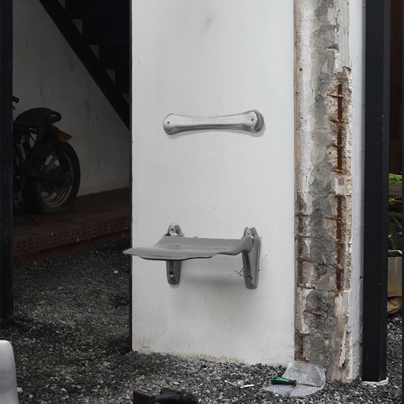 

folding chair backrest simple single person ins restaurant commercial design creative outdoor industrial style bar dining