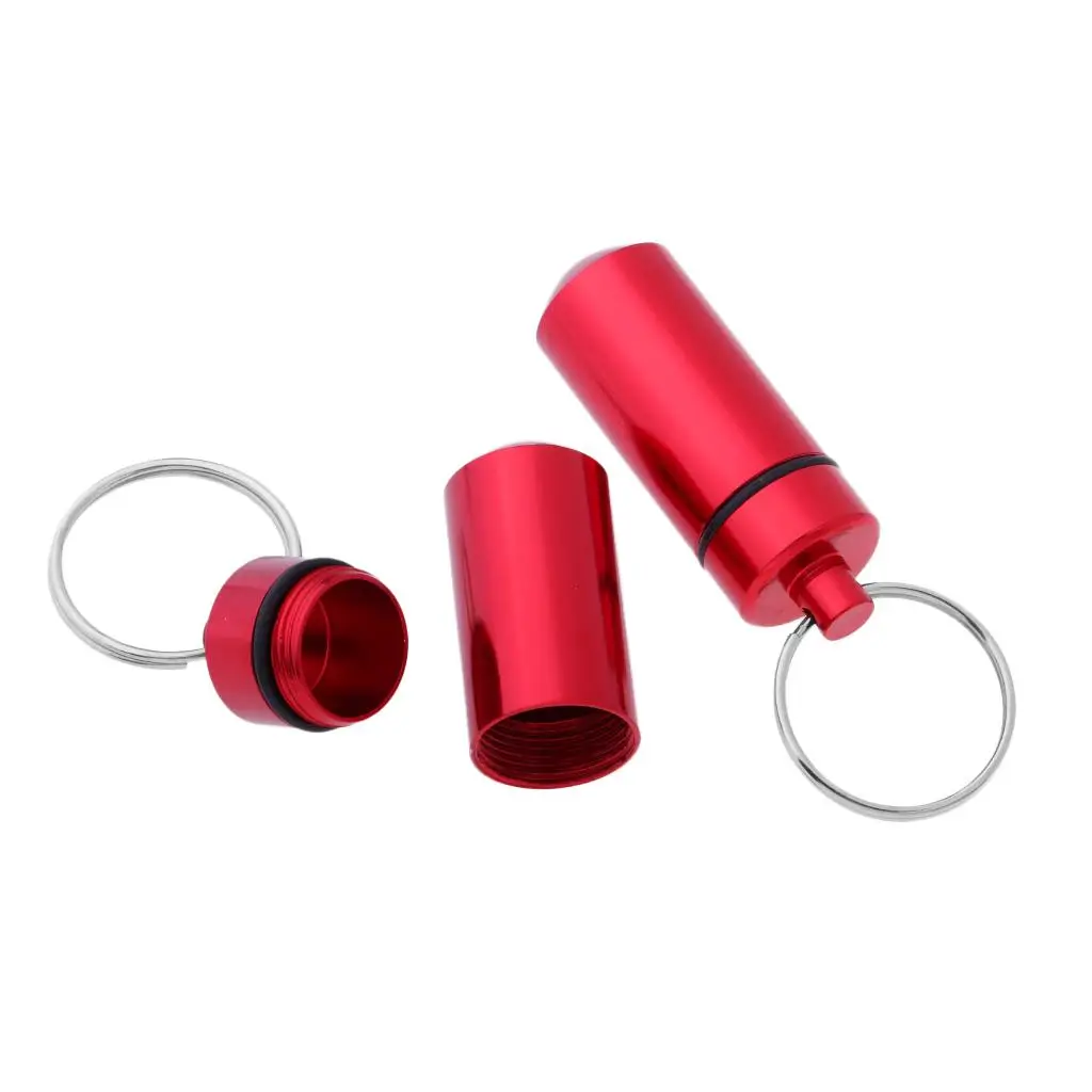 2-4 упаковки 2 шт. водонепроницаемый алюминиевый контейнер для таблеток