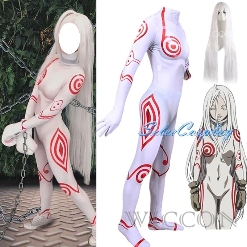 Фото Взрослые Дети Аниме дедман Страна Чудес Широ Косплей Костюм Zentai облегающий костюм на Хэллоуин костюм №1