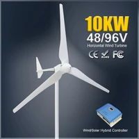 wind turbine 10kw generator 1000w 2000w 3000w 4000w 5000w 48v 96v 220v mppt charge controller for marine and land for home use