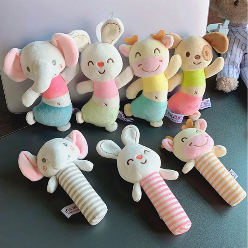 

Cartoon Baby Rattle Toys Plsh Animal Mobiles Toddler Toys Soft Hand Bell Gift Boy Gilrs Toys Baby Toys 0 12 Months Infant Toys