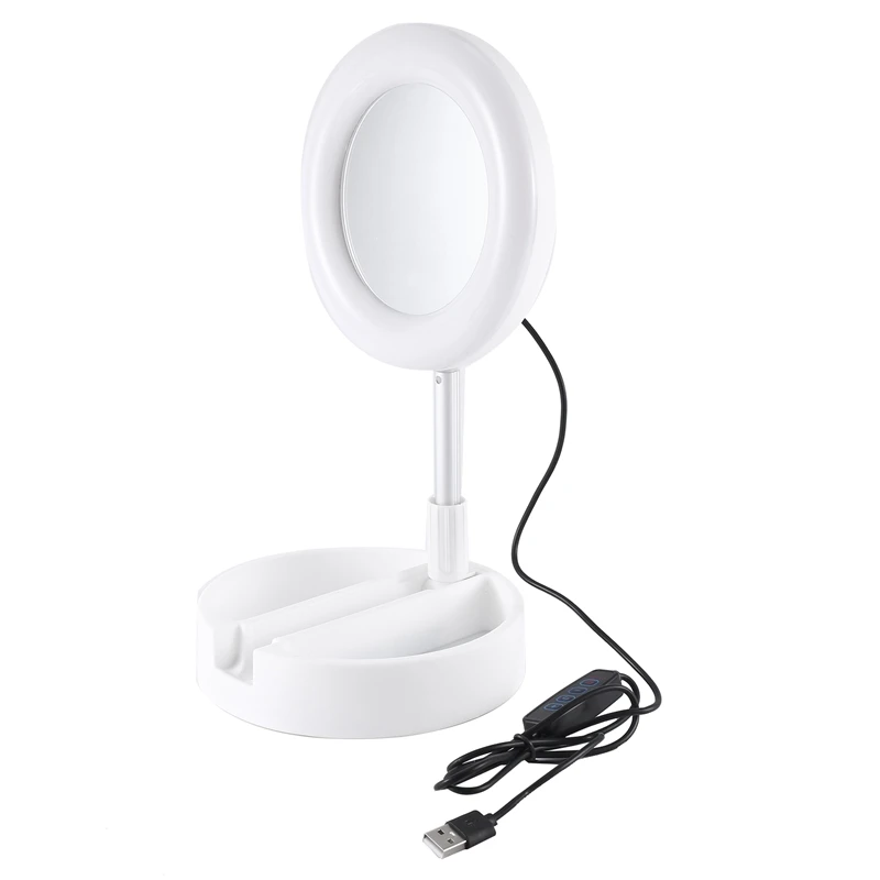 

Fill Light For Mobile Professional Ring Lamp Ring For Phone Webcast Bracket With Vanity Mirror Phone Holder