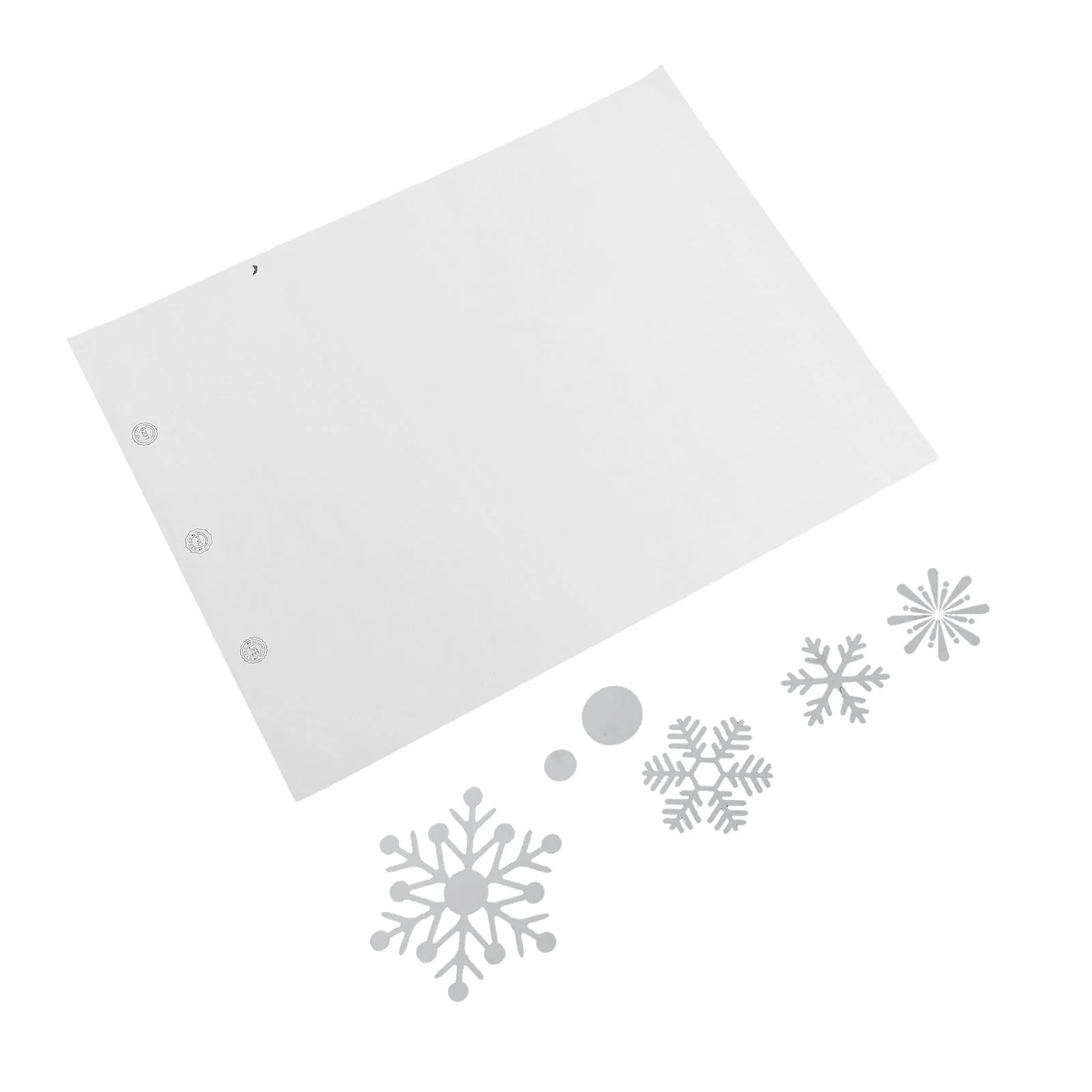 

1 Sheet Snowflake Sticker Nice Novel Good Safe Showcase Decal Glass Sticker for Home