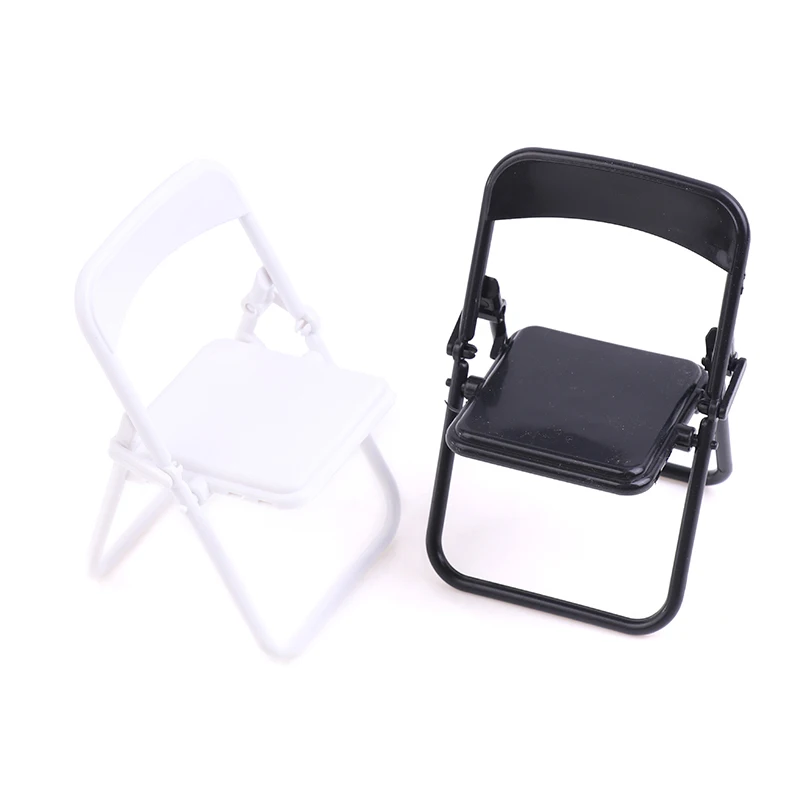 

1Pc Mini Chair 1:12 Dollhouse Miniature Chair Plastic Armchair Folding Chair Simulation Furniture Doll House Decor Accessories