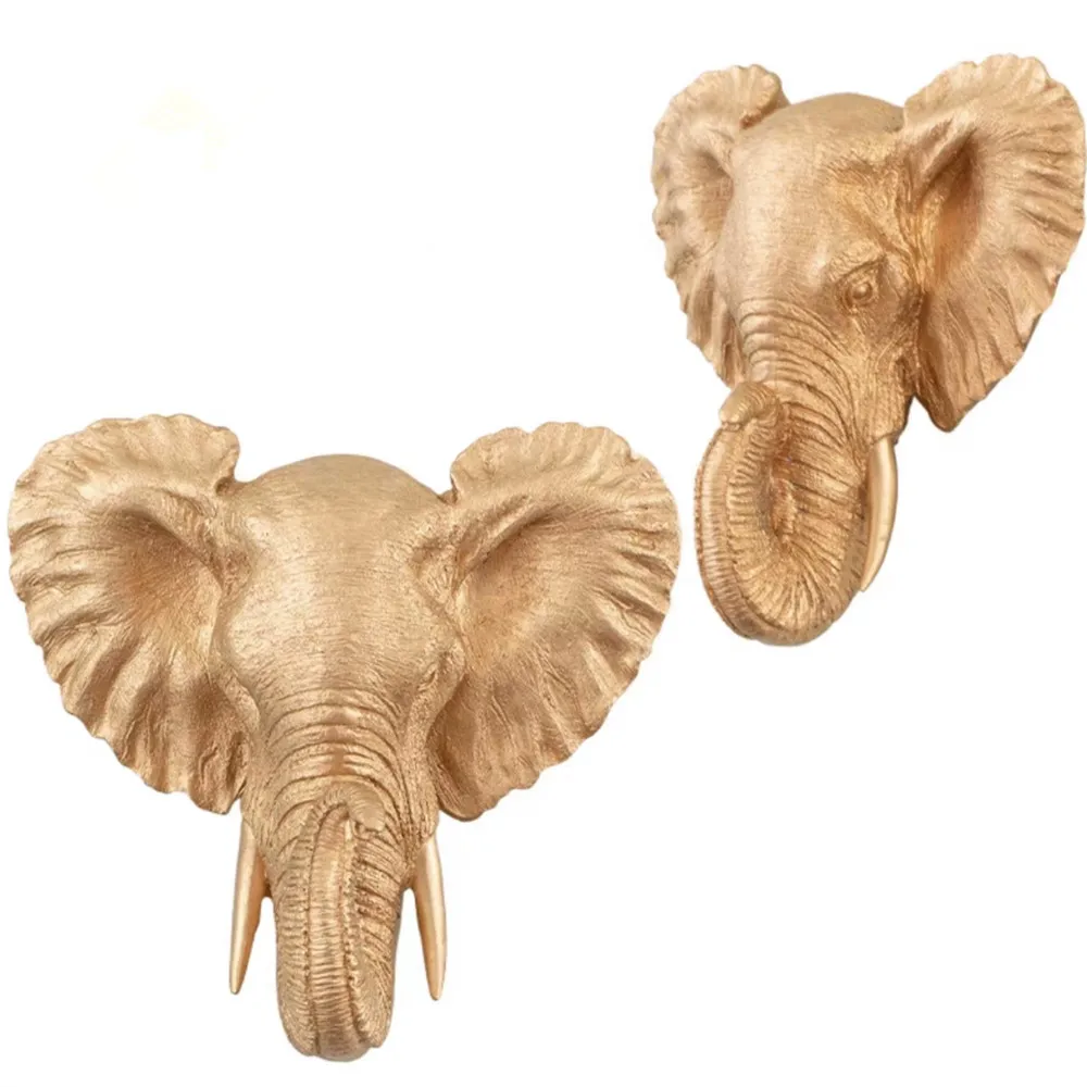 Маленькое золотое украшение на голову животного настенная подвеска Лев медведь