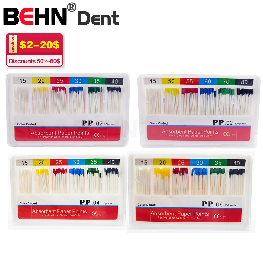 

Dental Absorbent Paper Points Root Canal Endodontics Pure Cotton Fiber Tips Moisture Absorbing Paper Dentistry Consumables Dent