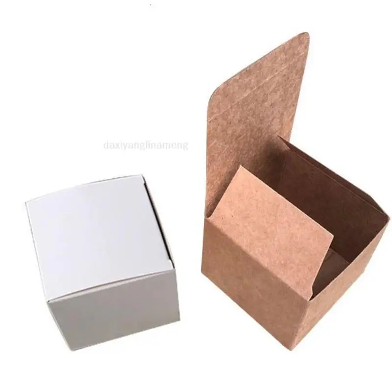 4 5 6 7 8 9 10cm Kraft Paper 1 Tuck Gift Packing Boxes For Candy/handmade Soap/oil Bottle/perfume/jewelry/tube