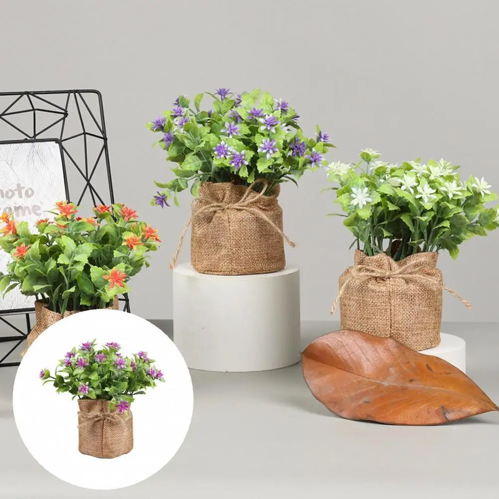 

Practical Simulation Flower Delicate Lightweight Potted Fake Plants Photography Props Faux Flower