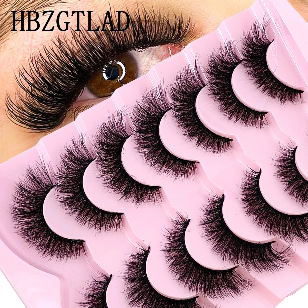 

NEW 7 Pairs Cat eye Eyelashes Soft Fluffy 3D Mink False Eyelashes Thick HandMade Volume Mink Lashes Faux Natural Fake Lashes