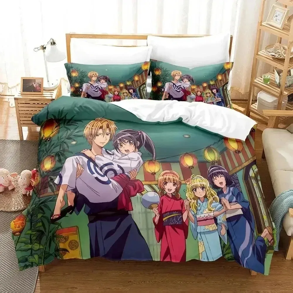 Anime Kaichou wa Maid-sama Usui Takumi Misaki Bedding Set Boys Girls Twin Queen Size Duvet Cover Pillowcase Bed Adult