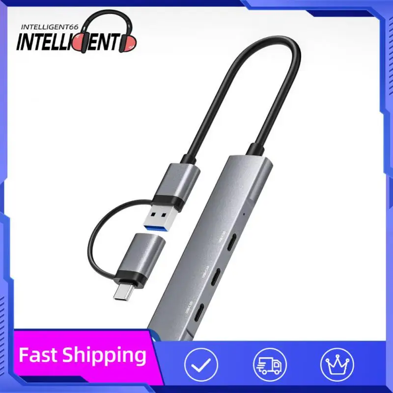 

5gbps Usb C Power Adapter High Speed Type C 4 Port Multi Splitter Adapter Ultra Thin Multi-ports Hub Docking Station Type-c Hub