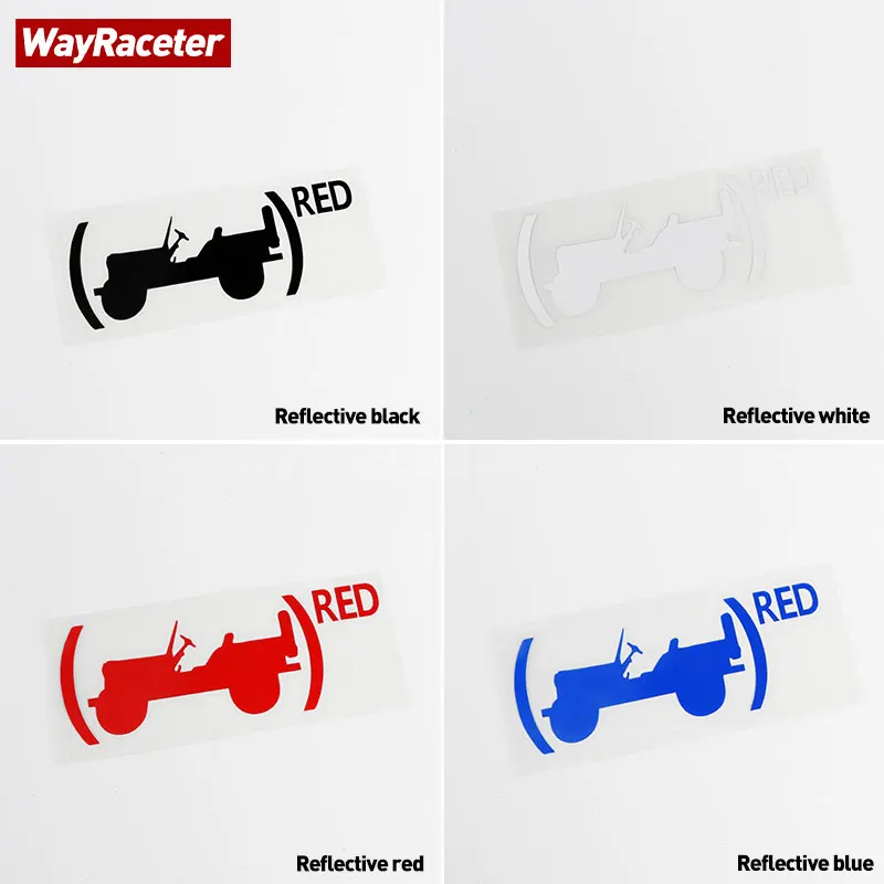 Светоотражающая наклейка на окно автомобиля багажник крыло красное издание для