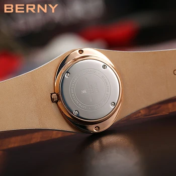 Ladies Luxury Casual Wristwatch - Genuine Leather Strap 3