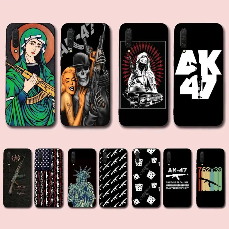 

AK47 Gun Phone Case for Xiaomi mi 5 6 8 9 10 lite pro SE Mix 2s 3 F1 Max2 3