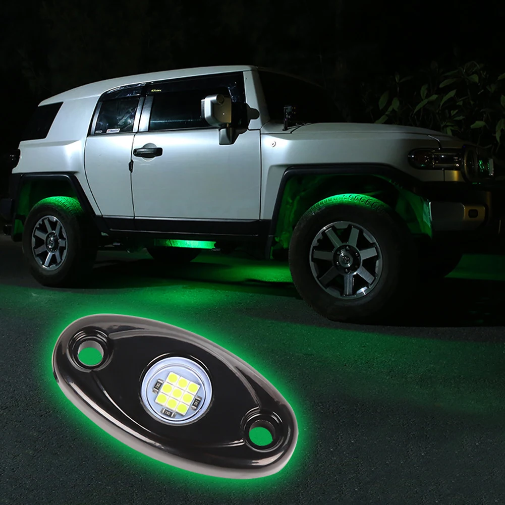 

Undergolw For Jeep Atv Suv Offroad Car Truck Yacht Trail Rig Lamp 2x Underbody Glow LED Rock Lights Waterproof Led Neon Light