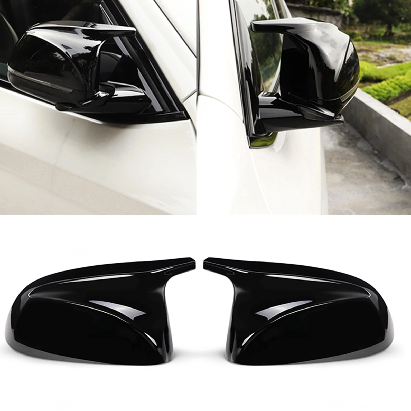 

Чехол на зеркало для BMW X3, X4, X5, X6, X7, G03, G05, G06 2018-2021, сменная глянцевая черная внешняя крышка заднего вида автомобиля