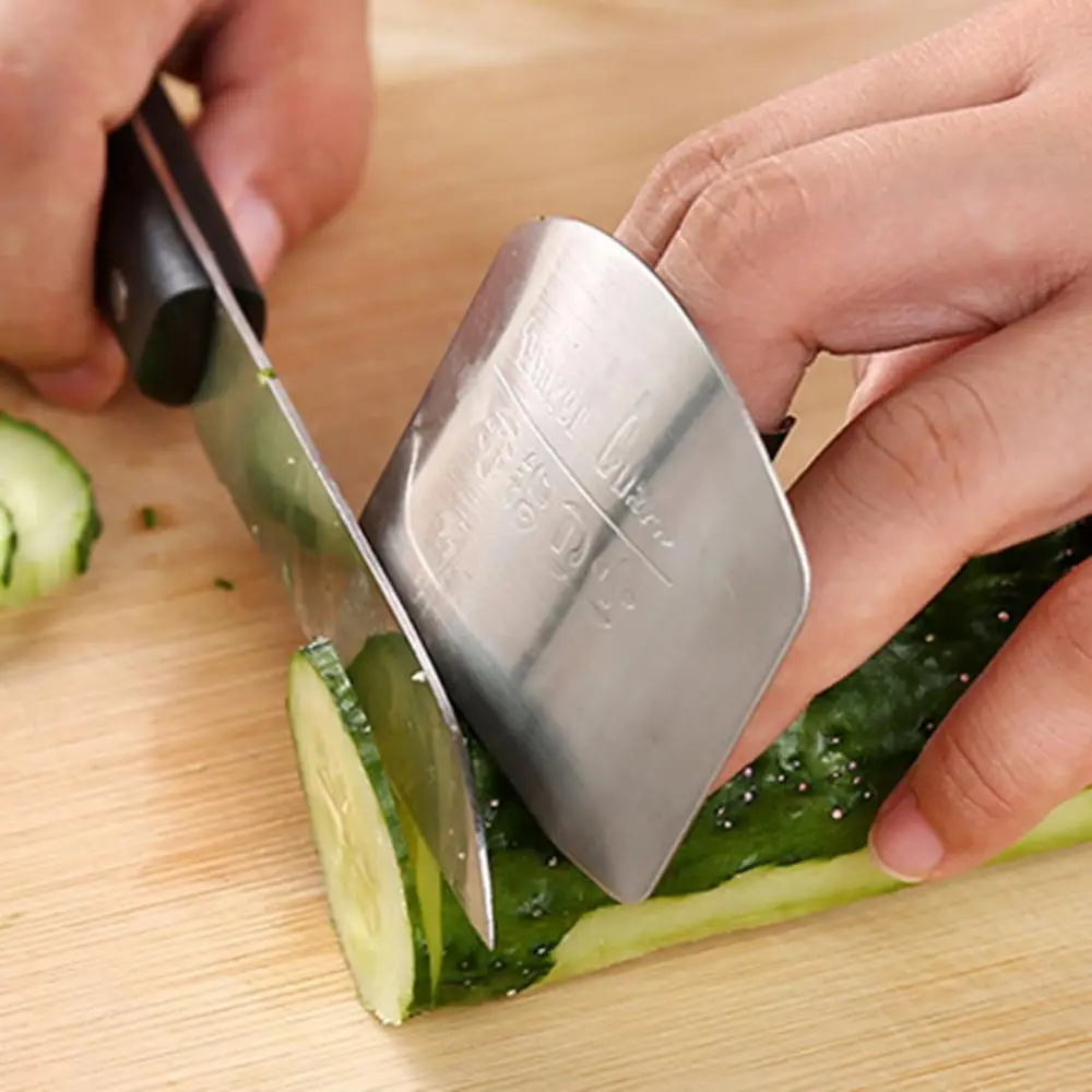 

Hand Finger Protector Stainless Steel Chop Slice Shield Kitchen Tool