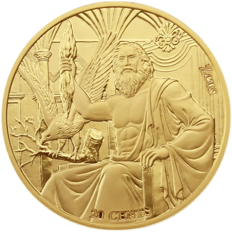 

Leo-Zeus Samoa 2021 20 Points Commemorative Coin the Gods Guard Twelve Constellation 40mm Copper Coins 100% Original